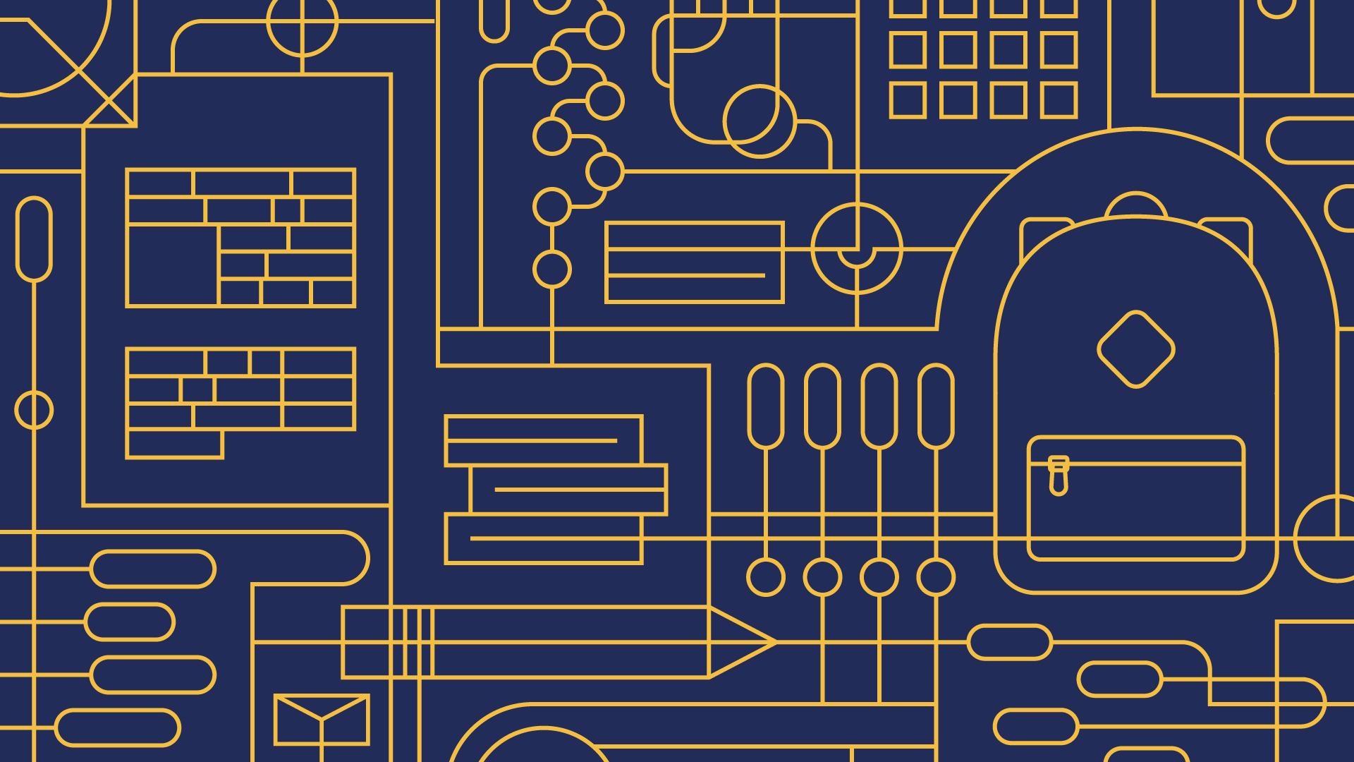 abstract circuit board that shows items used to plan for a mortgage